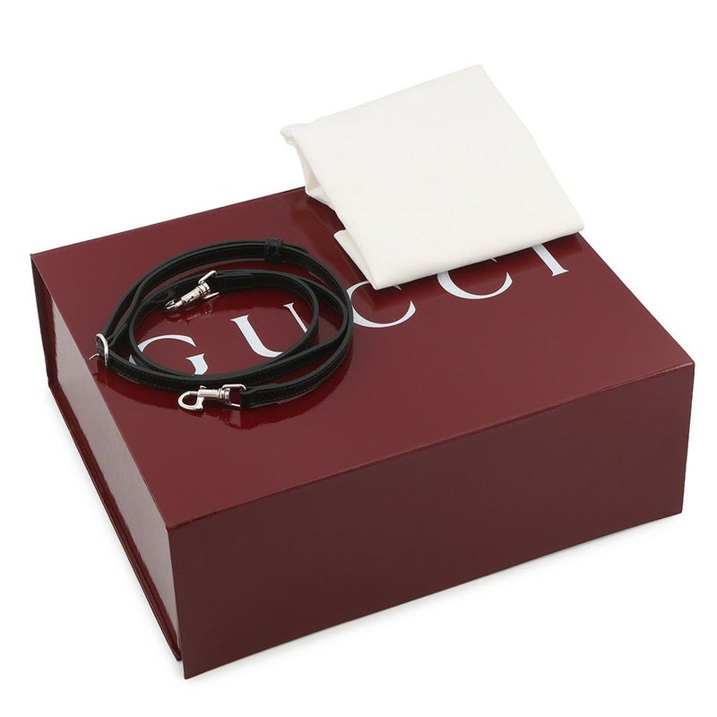 グッチ ハンドバッグ レザー GG ハーフムーン 805815 GUCCI バッグ 2way ショルダーバッグ 黒