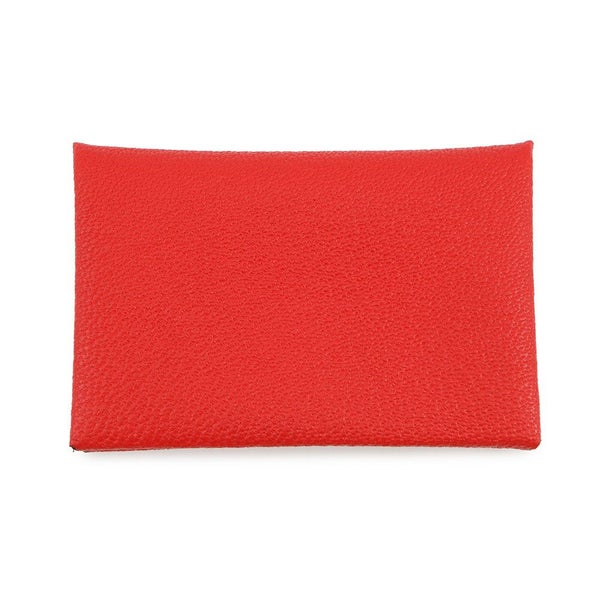 エルメス カードケース カルヴィ ヴェルソ ルージュクー/ローズダーリン シェブルミゾル K刻印