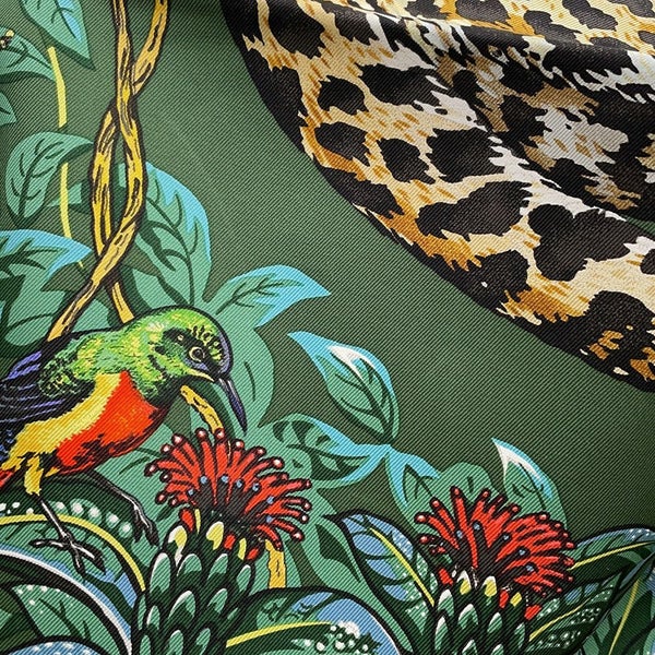 エルメス スカーフ カレ90 ジャングル・ラブ JUNGLE LOVE HERMES シルク 2024秋冬