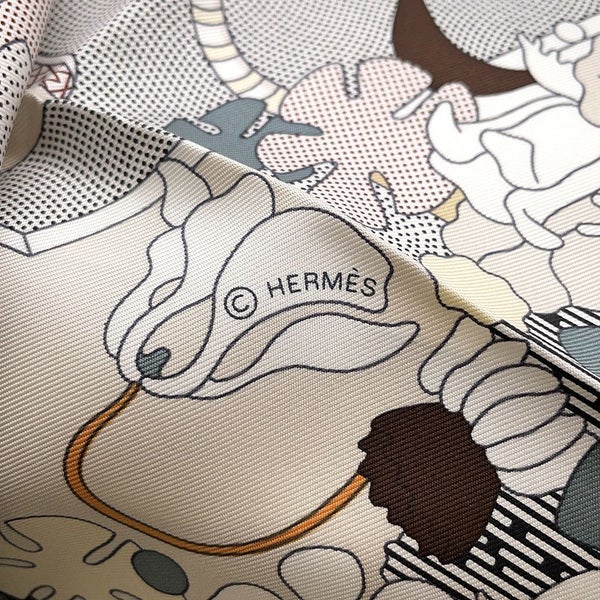 エルメス スカーフ カレ90 サ・デコワフ！CA DECOIFFE シルク HERMES 2024春夏