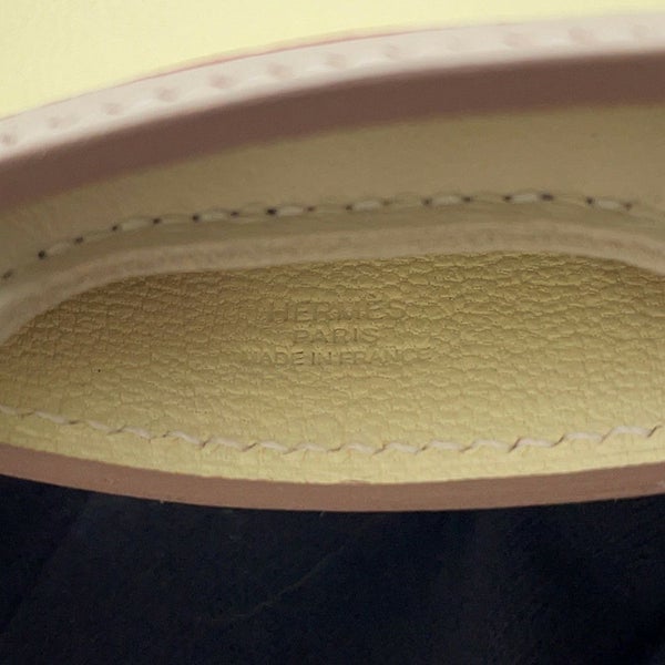 エルメス バッグチャーム ロデオPM ロベオクール クレ/ジョーヌミルトン/ルージュラデュ ラムスキン K刻印 チャーム オーナメント