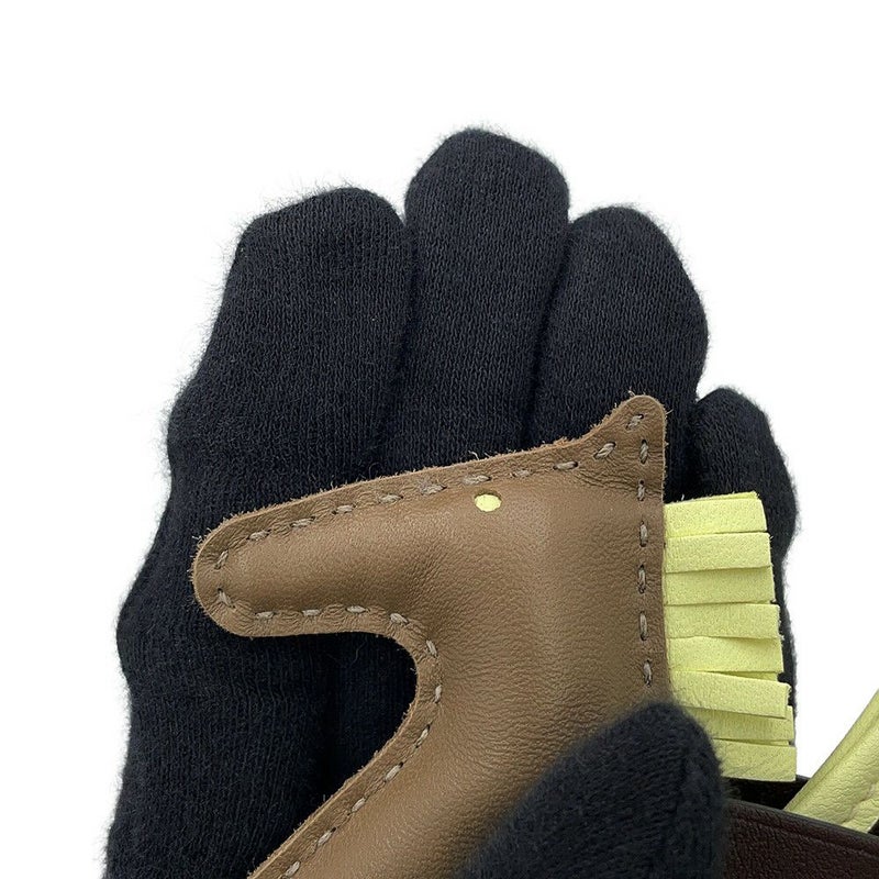 エルメス バッグチャーム ロデオPM ペガサス エトゥープ/ジョーヌミルトン/ルージュセリエ ラムスキン W刻印 HERMES