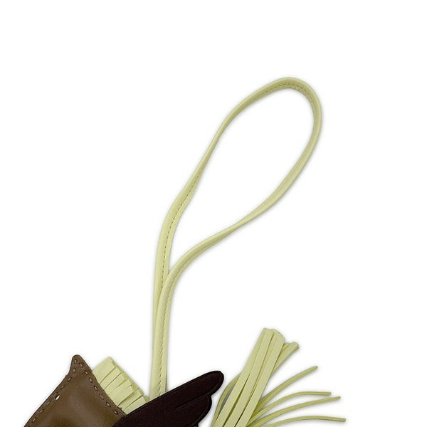 エルメス バッグチャーム ロデオPM ペガサス エトゥープ/ジョーヌミルトン/ルージュセリエ ラムスキン W刻印 HERMES