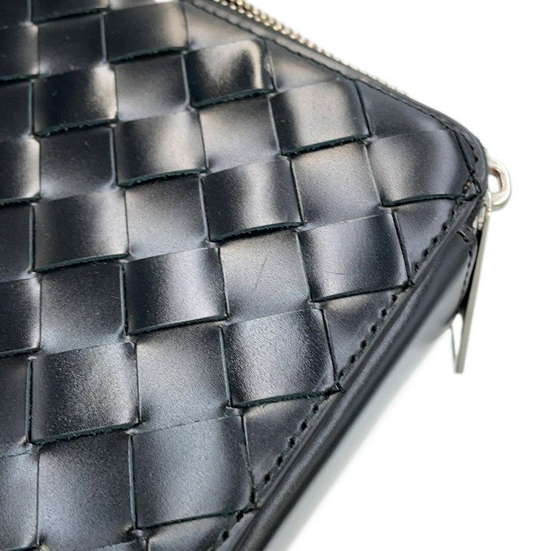 ボッテガヴェネタ ショルダーバッグ イントレチャート レザー 596730 BOTTEGA VENETA 黒