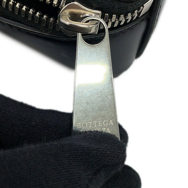 ボッテガヴェネタ ショルダーバッグ イントレチャート レザー 596730 BOTTEGA VENETA 黒