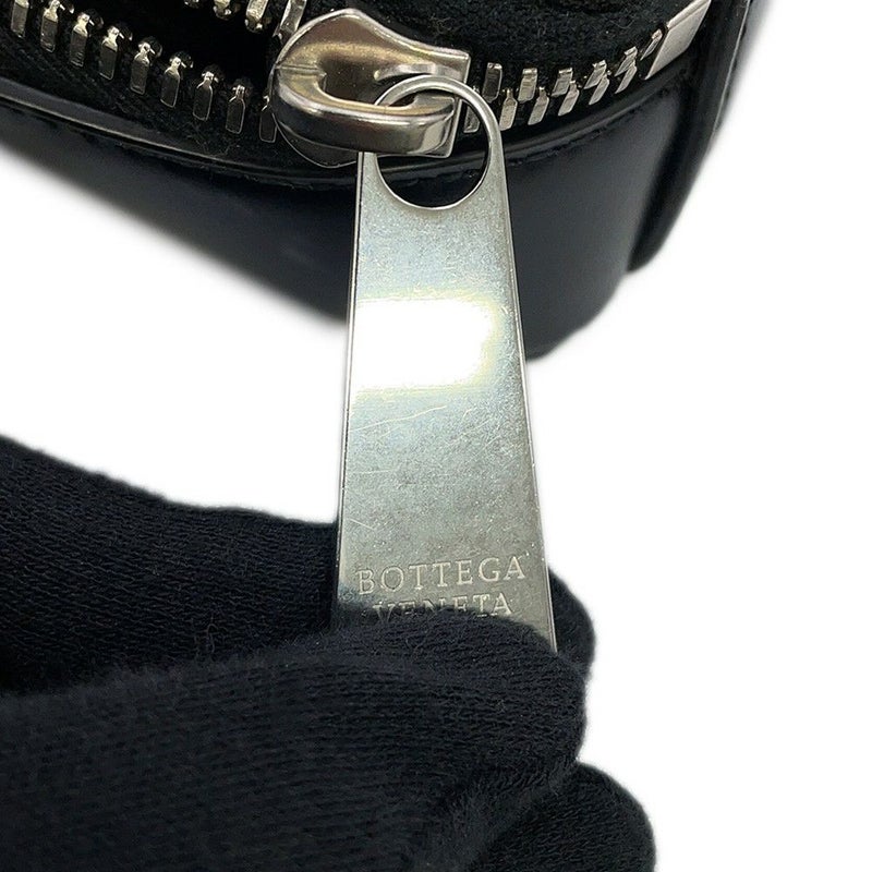 ボッテガヴェネタ ショルダーバッグ イントレチャート レザー 596730 BOTTEGA VENETA 黒