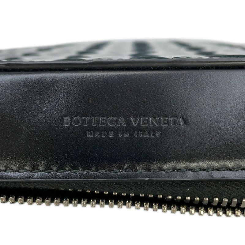 ボッテガヴェネタ ショルダーバッグ イントレチャート レザー 596730 BOTTEGA VENETA 黒