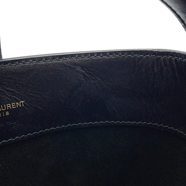 サンローランパリ ハンドバッグ LE 37 ミニ バケットバッグ カーフレザー 765870 SAINT LAURENT PARIS 黒 2way