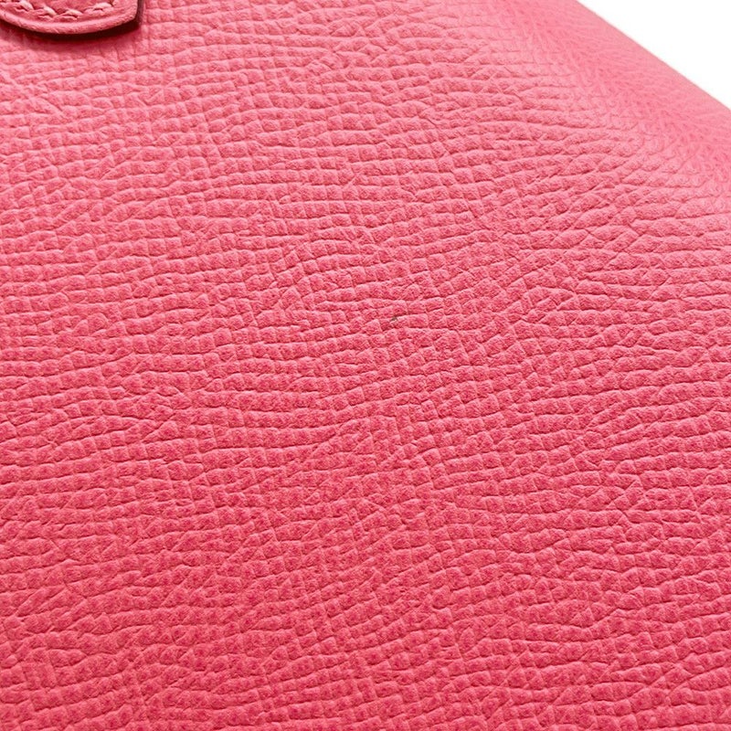 エルメス ハンドバッグ ケリー28 外縫い ローズアザレ/シルバー金具 エプソン D刻印 ２wayショルダー