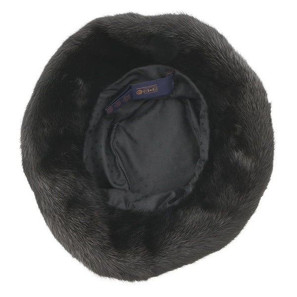 ルイヴィトン ハット モノグラムフラワー バケットハット LV コージー ミンク LOUIS VUITTON 帽子 黒 ブラック