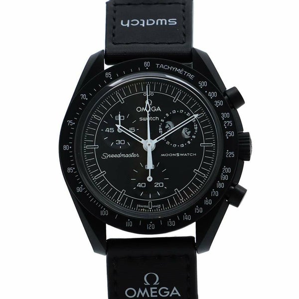 スウォッチ オメガ コラボ ミッション トゥ ザ ムーンフェイズ ニュームーン スヌーピー SO33B700 黒文字盤