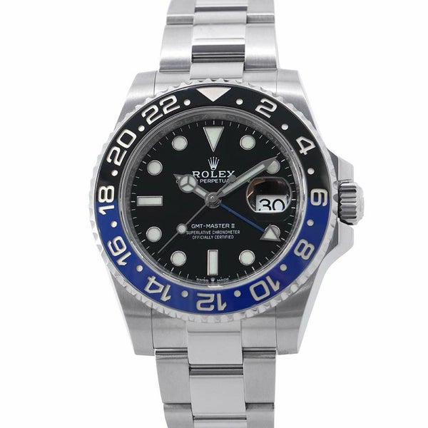 ロレックス GMTマスター2 デイト ランダムシリアル ルーレット 126710BLNR ROLEX 腕時計 黒文字盤