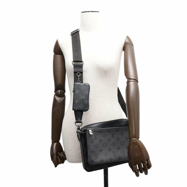 ルイヴィトン ショルダーバッグ モノグラム・エクリプス リバース トリオ・メッセンジャー M69443 LOUIS VUITTON 黒 ブラック