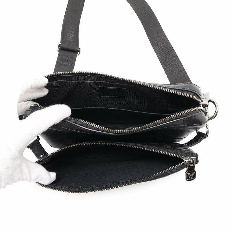 ルイヴィトン ショルダーバッグ モノグラム・エクリプス リバース トリオ・メッセンジャー M69443 LOUIS VUITTON 黒 ブラック