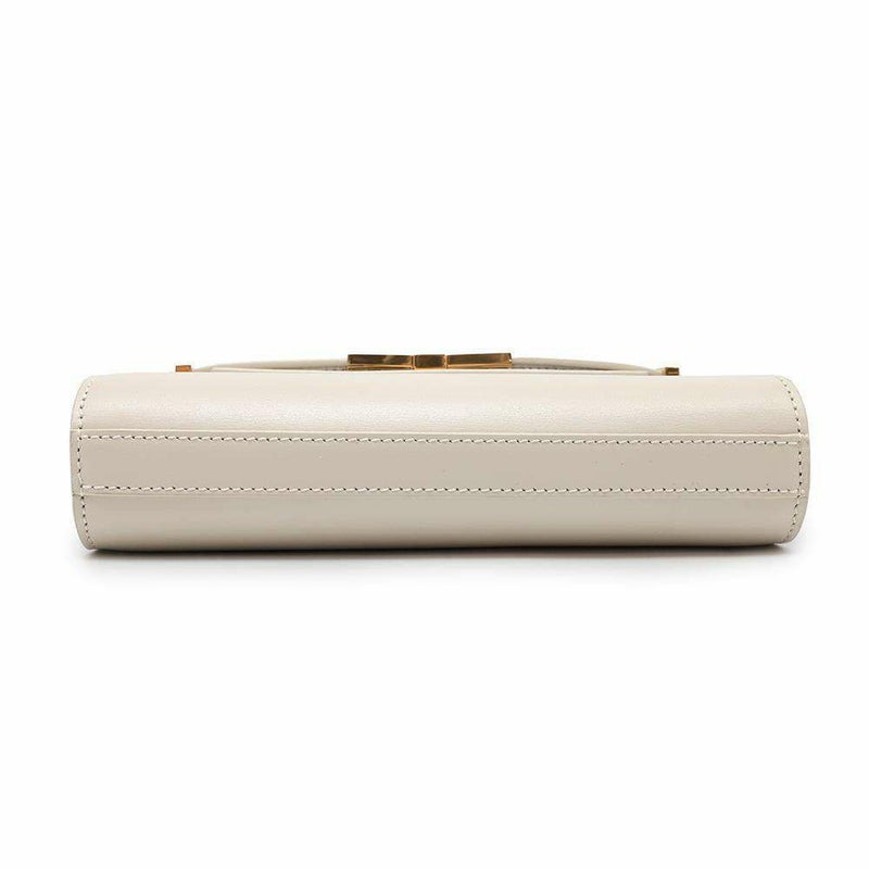 サンローランパリ ショルダーバッグ マンハッタン スモール カーフレザー 675626 SAINT LAURENT PARIS 白 ホワイト