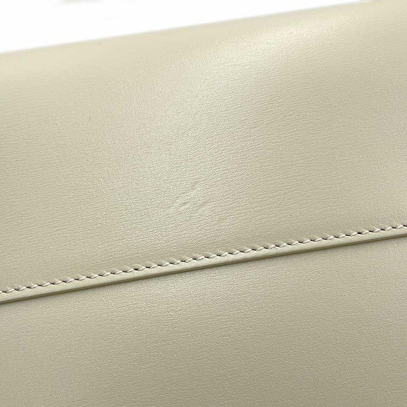 サンローランパリ ショルダーバッグ マンハッタン スモール カーフレザー 675626 SAINT LAURENT PARIS 白 ホワイト