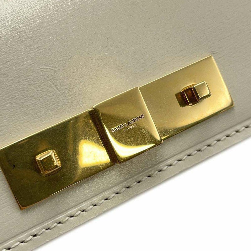 サンローランパリ ショルダーバッグ マンハッタン スモール カーフレザー 675626 SAINT LAURENT PARIS 白 ホワイト