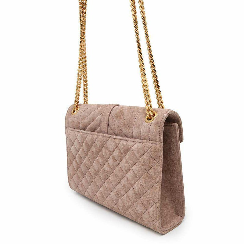 サンローランパリ チェーンショルダーバッグ エンヴェロップ ミディアム スエード 600185 SAINT LAURENT PARIS