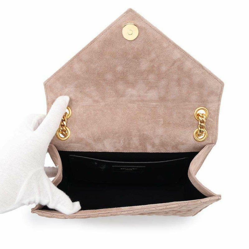 サンローランパリ チェーンショルダーバッグ エンヴェロップ ミディアム スエード 600185 SAINT LAURENT PARIS