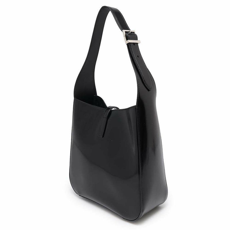 サンローランパリ ショルダーバッグ LE 5  7 ホーボーバッグ スモール パテントレザー 727709 SAINT LAURENT PARIS 黒