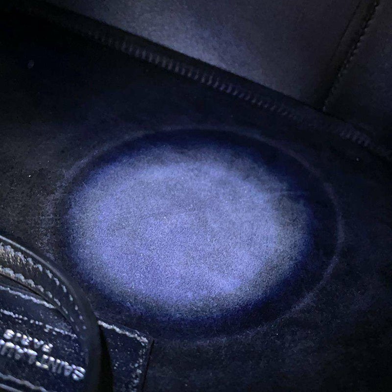 サンローランパリ ショルダーバッグ LE 5  7 ホーボーバッグ スモール パテントレザー 727709 SAINT LAURENT PARIS 黒