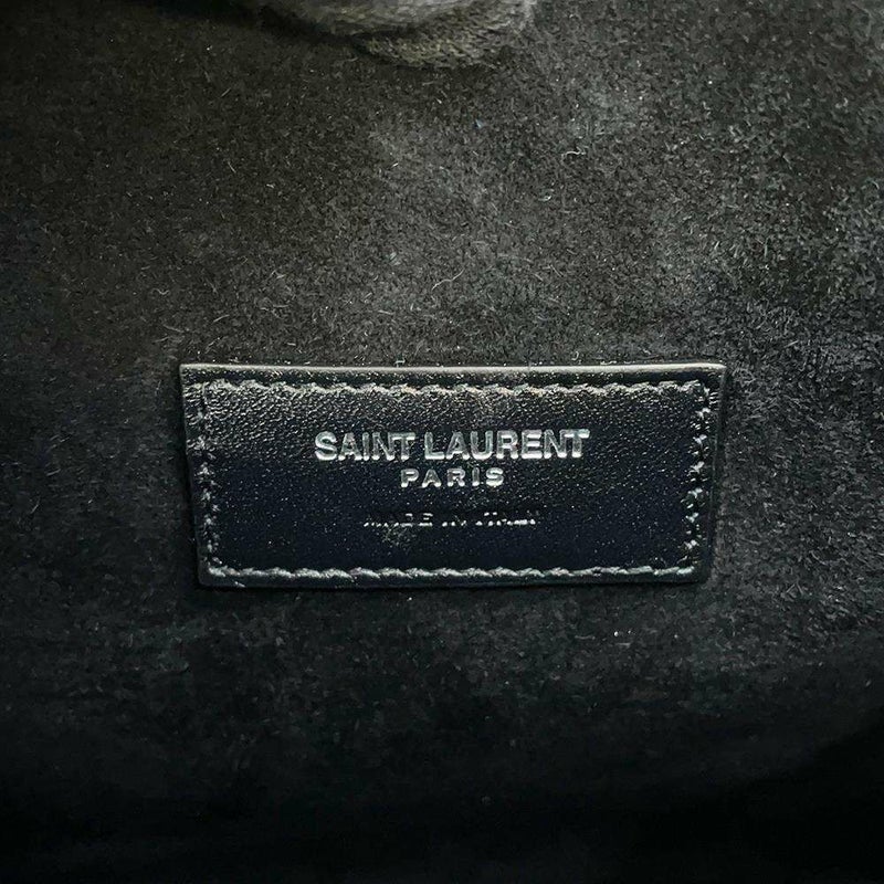 サンローランパリ ショルダーバッグ LE 5  7 ホーボーバッグ スモール パテントレザー 727709 SAINT LAURENT PARIS 黒