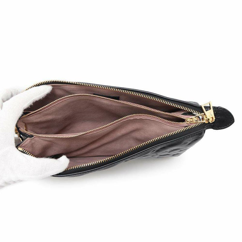 ルイヴィトン ショルダーバッグ モノグラム/ラムスキン クッサンPM M57790 LOUIS VUITTON 3way クラッチ ブラック 黒