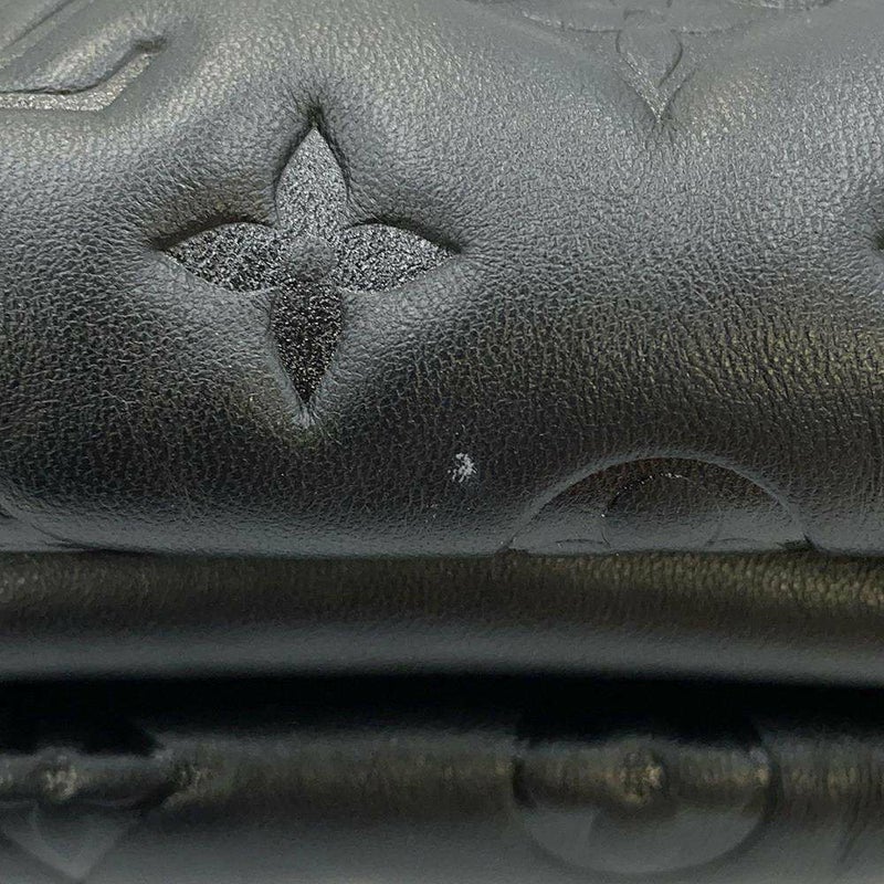 ルイヴィトン ショルダーバッグ モノグラム/ラムスキン クッサンPM M57790 LOUIS VUITTON 3way クラッチ ブラック 黒