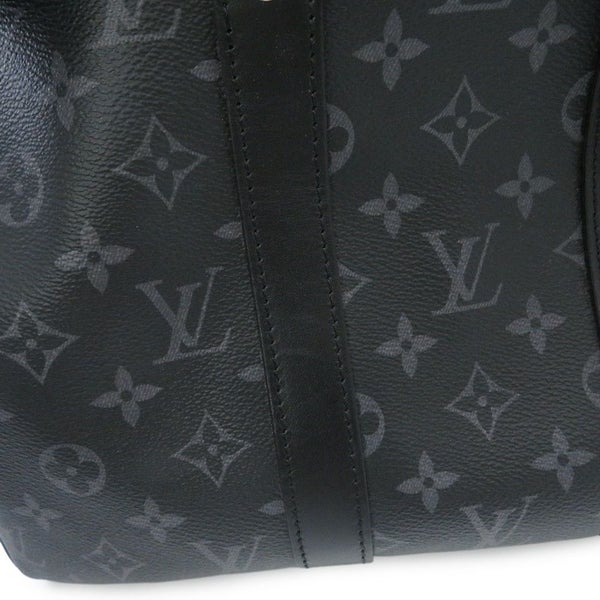 ルイヴィトン ハンドバッグ モノグラム・エクリプス リバース キーポル・バンドリエール35 M46655 2way ブラック 黒