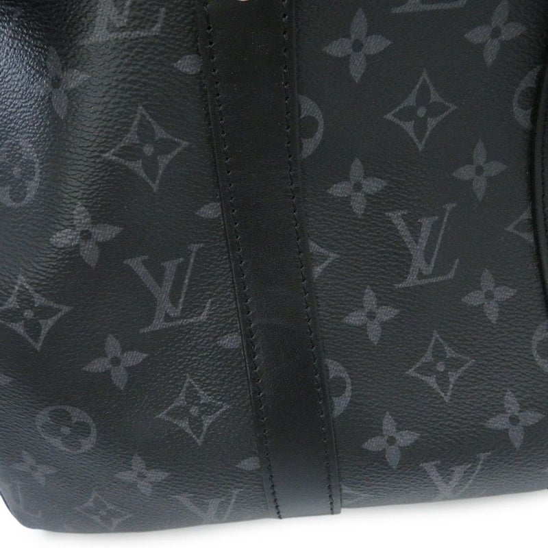 ルイヴィトン ハンドバッグ モノグラム・エクリプス リバース キーポル・バンドリエール35 M46655 2way ブラック 黒