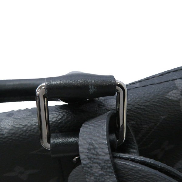 ルイヴィトン ハンドバッグ モノグラム・エクリプス リバース キーポル・バンドリエール35 M46655 2way ブラック 黒