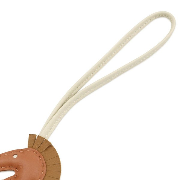 エルメス バッグチャーム イポ タツノオトシゴ ゴールド/クレ/クラフト ラムスキン B刻印 HERMES