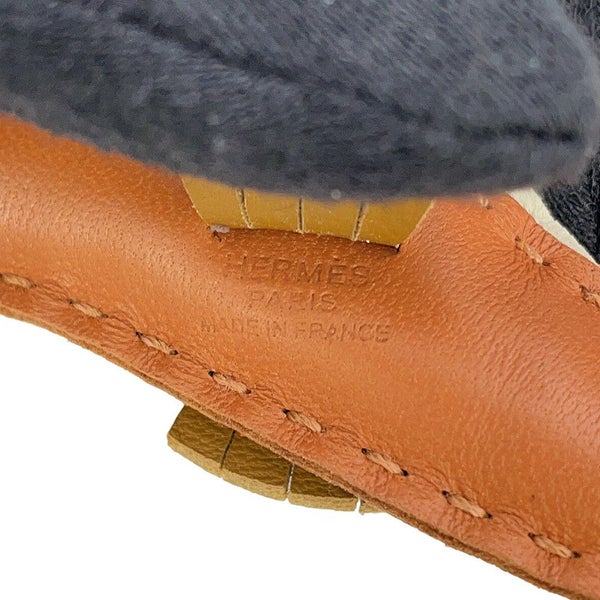 エルメス バッグチャーム イポ タツノオトシゴ ゴールド/クレ/クラフト ラムスキン B刻印 HERMES