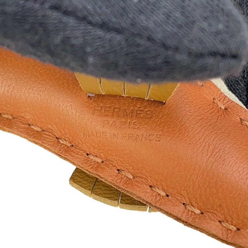 エルメス バッグチャーム イポ タツノオトシゴ ゴールド/クレ/クラフト ラムスキン B刻印 HERMES