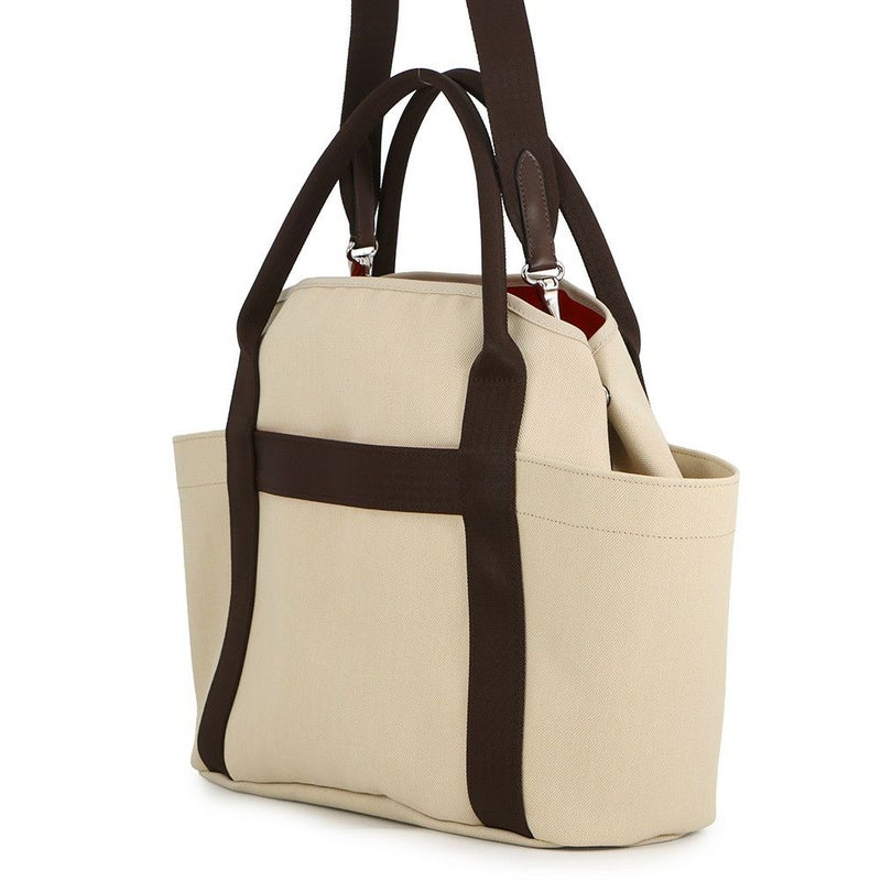 エルメス サックドパンサージュ グルーム SAC DE PANSAGE GROOM ベージュ・サブール/フー/シルバー金具 トワルシェブロン/キャンバス K刻印