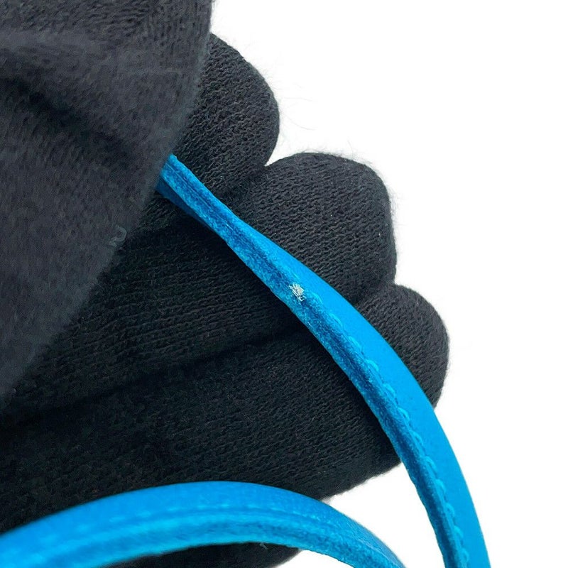 エルメス バッグチャーム ロデオPM ブルーザンジバル ラムスキン HERMES