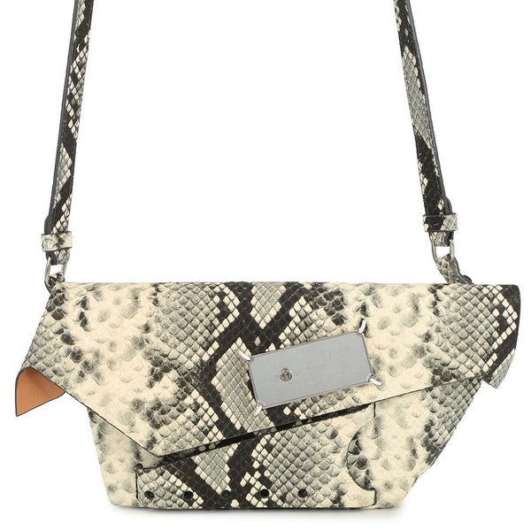 メゾンマルジェラ ショルダーバッグ スナッチト パイソン型押しレザー S56WF0156 Maison Margiela