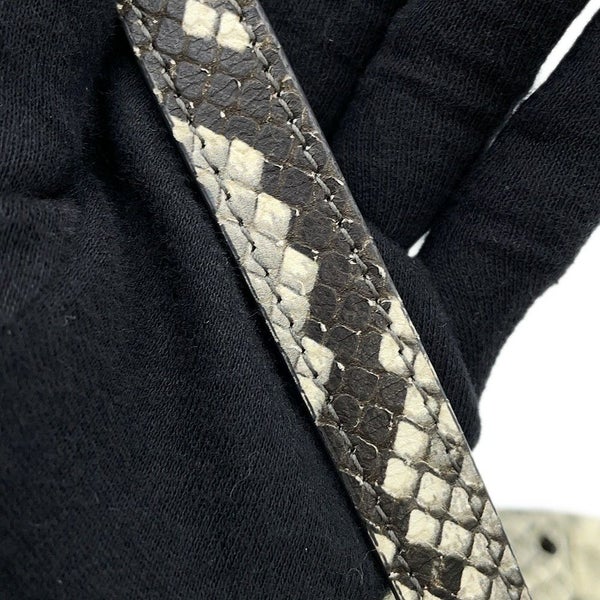 メゾンマルジェラ ショルダーバッグ スナッチト パイソン型押しレザー S56WF0156 Maison Margiela