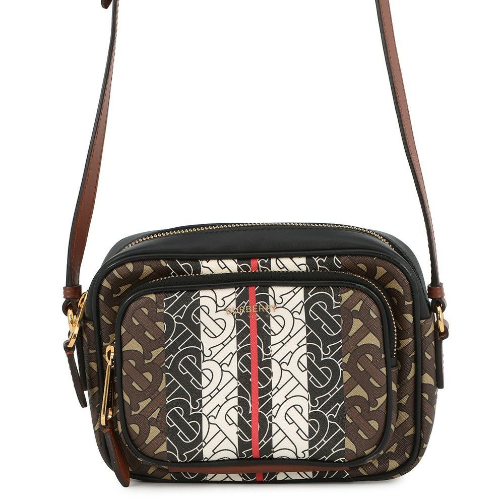 バーバリー ショルダーバッグ TBモノグラム ストライプ PVC レザー 8021485 BURBERRY バーバリー ショルダーバッグ TBモノグラム ストライプ PVC レザー