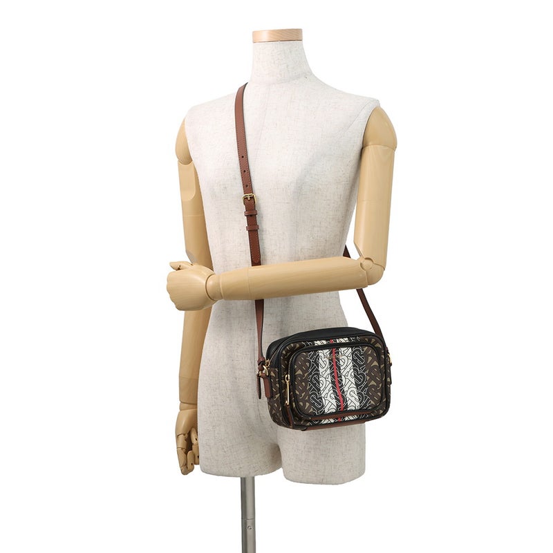 バーバリー ショルダーバッグ TBモノグラム ストライプ PVC レザー 8021485 BURBERRY
