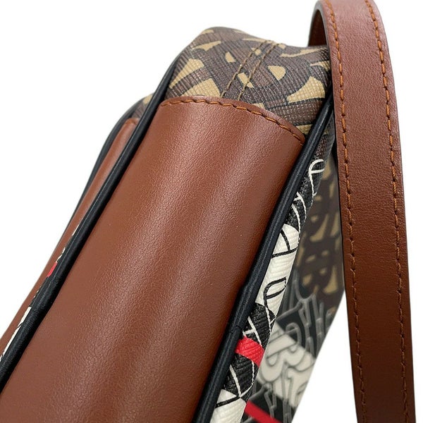 バーバリー ショルダーバッグ TBモノグラム ストライプ PVC レザー 8021485 BURBERRY