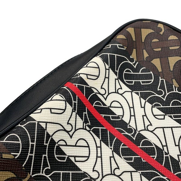 バーバリー ショルダーバッグ TBモノグラム ストライプ PVC レザー 8021485 BURBERRY