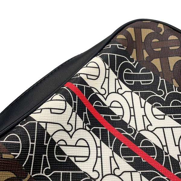 バーバリー ショルダーバッグ TBモノグラム ストライプ PVC レザー 8021485 BURBERRY