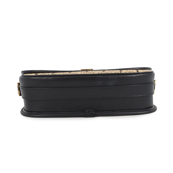 サンローランパリ ショルダーバッグ モノグラム サッチェル オールオーバー ミディアム 585006 SAINT LAURENT PARIS 黒