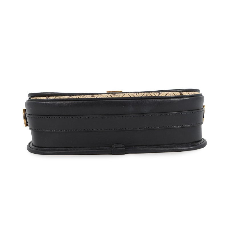 サンローランパリ ショルダーバッグ モノグラム サッチェル オールオーバー ミディアム 585006 SAINT LAURENT PARIS 黒