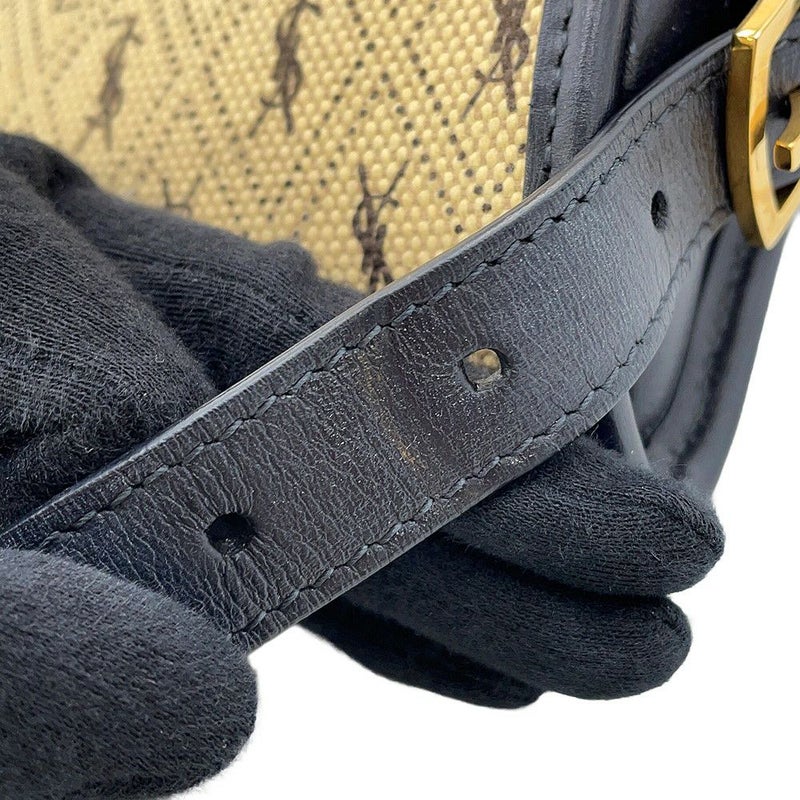 サンローランパリ ショルダーバッグ モノグラム サッチェル オールオーバー ミディアム 585006 SAINT LAURENT PARIS 黒