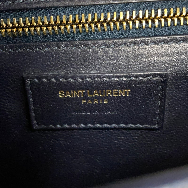 サンローランパリ ショルダーバッグ モノグラム サッチェル オールオーバー ミディアム 585006 SAINT LAURENT PARIS 黒