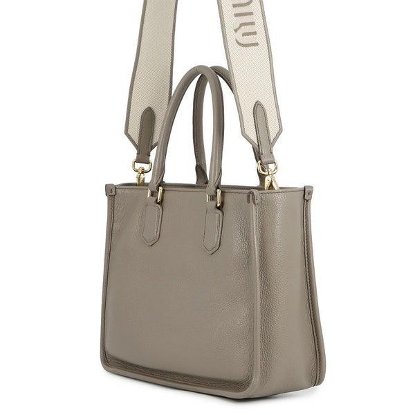 ミュウミュウ ハンドバッグ ロゴ ヴィッテロダイノ レザー 5BA249 Miu Miu 2wayショルダーバッグ