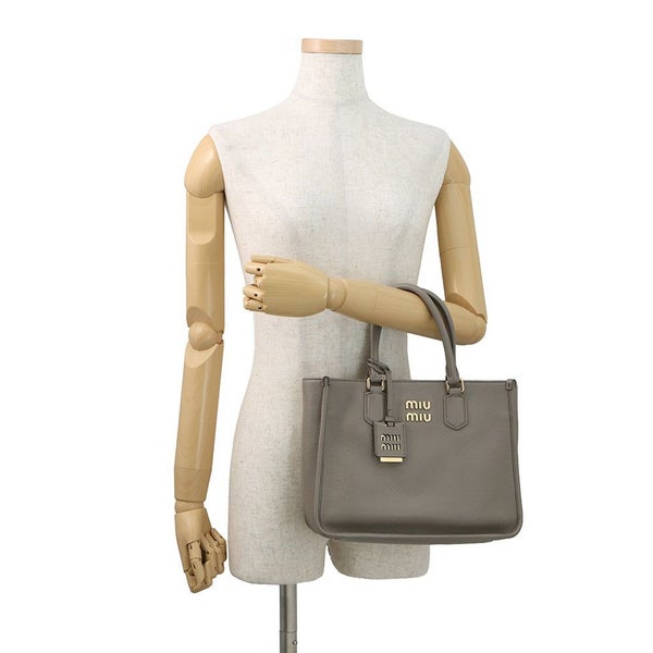 ミュウミュウ ハンドバッグ ロゴ ヴィッテロダイノ レザー 5BA249 Miu Miu 2wayショルダーバッグ