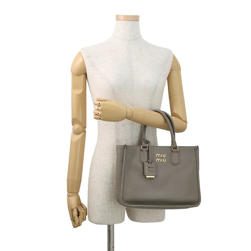 ミュウミュウ ハンドバッグ ロゴ ヴィッテロダイノ レザー 5BA249 Miu Miu 2wayショルダーバッグ